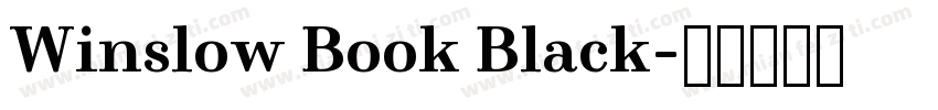 Winslow Book Black字体转换